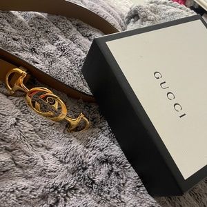 Beige Gucci Belt